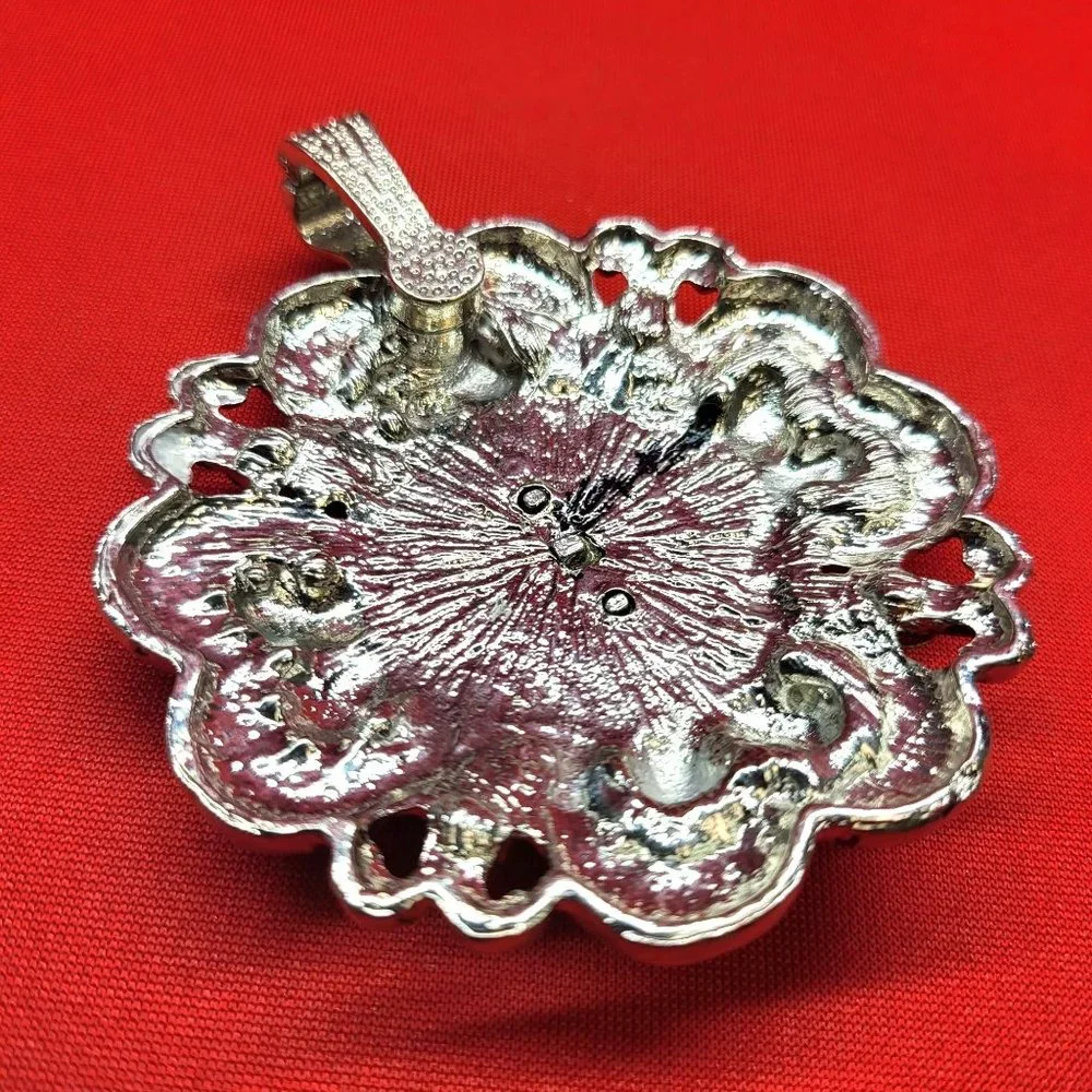 Fleur-de-lis Crystal Rhinestones Pendant